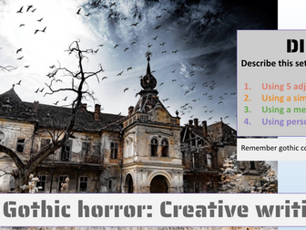 Gothic creative writing full lesson