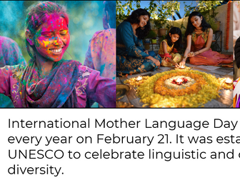 Languages Day - International Mother Language Day February 21