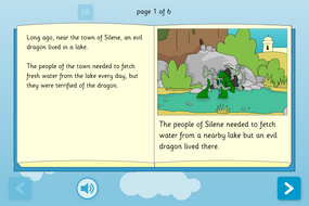 St George and the Dragon Interactive Storybook - Early Reader Level - St. George's Day KS1