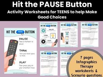 Hit Pause Button for Impulse Control Activity