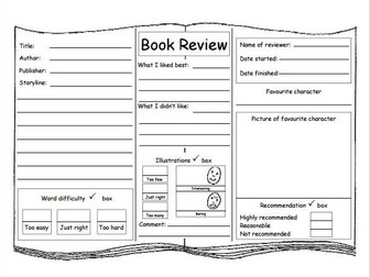 Book Review Template