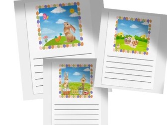 Easter writing frames