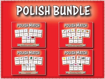 Polish Vocabulary Match Bundle