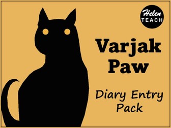 Varjak Paw Diary Entry Example Text Pack