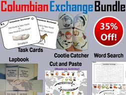 Columbian Exchange Task Cards and Activities Bundle