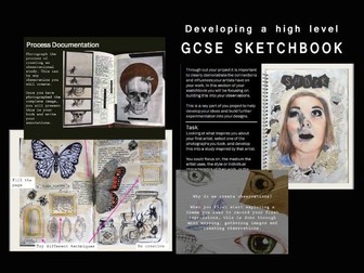 GCSE Art sketchbook