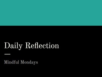 Daily Mindful Reflections