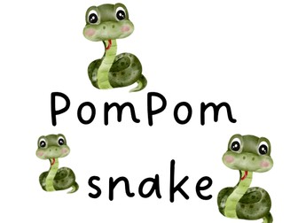 Chinese/Lunar New Year Snake Pompom
