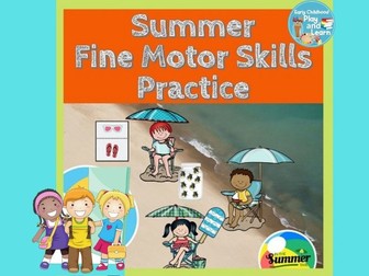 Summer Fine Motor Skills Practice