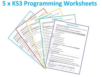 KS3 Programming Homeworks x 5