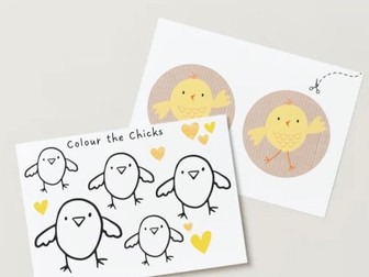 Colour the Chicks - Easter