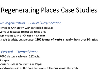 Regenerating Places Case Studies - COMPLETE!