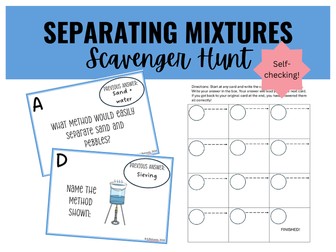 Separating Mixtures Scavenger Hunt