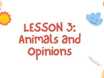 ESL/EAL PPT Bundle: Likes, Animals, Justification