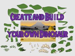 Dinosaur - Create\Build your own Dinosaurs. (Drag and Drop in PowerPoint)