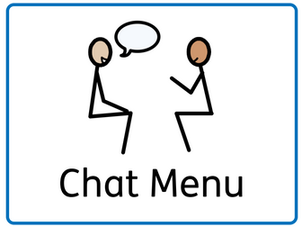 Chat Menu SEND Communication Aid