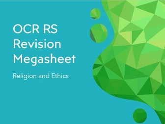 OCR RS Religion and Ethics Revision Megasheet