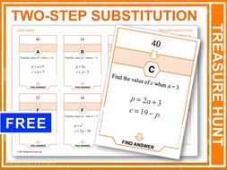 Two-step Substitution (Treasure Hunt)