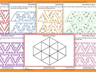 Mixed Mental Maths Tarsia Game - by Classroom Secrets
