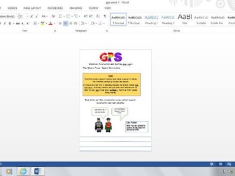 GPS SPAG set of 7 lessons including colourful activity sheets with clear examples year 3 & 4