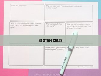 AQA GCSE Biology Revision Stem Cells