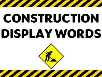 Construction Area Words