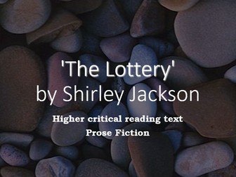 'The Lottery' by S Jackson analysis & essay