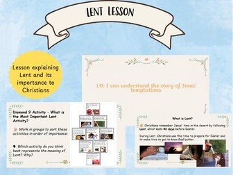 The Story of Lent Lesson