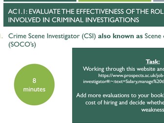 WJEC Criminology Unit 3 AC1.1 Whole Lesson