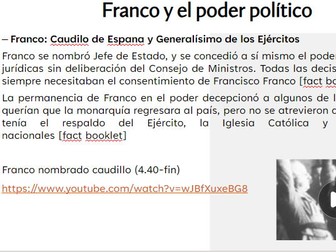 La Guerra Civil y Franco: Resources pack (Year 13)