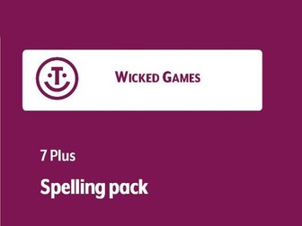 Spelling games pack - ideal for KS1 and 2