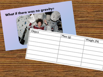Year 5 Gravity Lesson