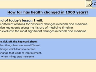 Medicine Overview Lesson