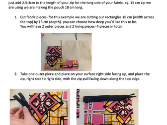 Textiles Technology: Making a Zipper Pouch