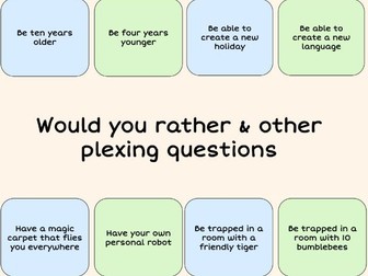 Tutor Fun - Would You Rather