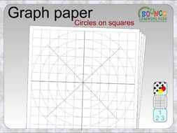 Graph paper  circles on squares  Teaching Resources