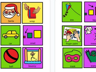 Dear Santa Colourful Semantics Symbols