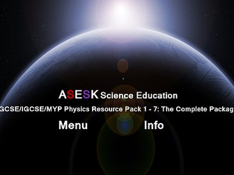 ASESK GCSE Physics Resource Packs 1 - 7: The Complete Set