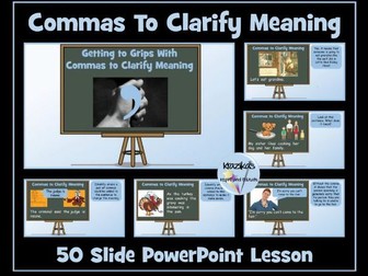Commas To Clarify Meaning PowerPoint Lesson