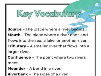 River Key Vocabulary