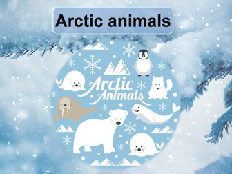 Artic animals including learning sylable nouns for pronunciation.