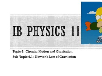 IB DP Physics Notes: 6.2 Newton's Law of Gravitation