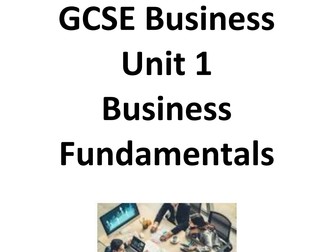 New Business WJEC GCSE Unit 1.1 Business Fundamentals