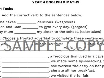Year 4 Mixed English and Maths Test