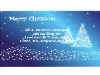Let's Play Silent Night - Glockenspiels/Keyboards - Time signatures, bars and duration