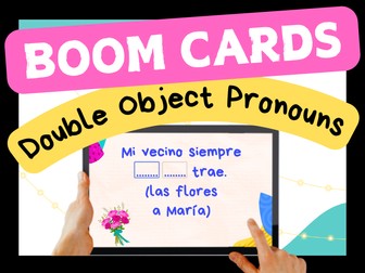 Spanish Indirect & Direct Double Object Pronouns | Digital  Activity | Task Boom Cards