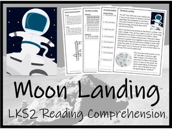 LKS2 Apollo 11 Moon Landing Reading Comprehension Activity