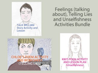 Feelings, Telling Lies and Unselfishness Activities Bundle (UK)