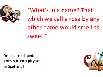 Shakespeare Quote Quest