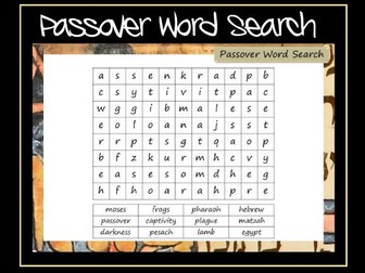 Passover Word Search